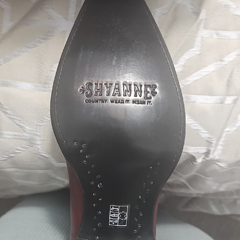 Shyanne Red Heeled Boots - Picture 5 of 6